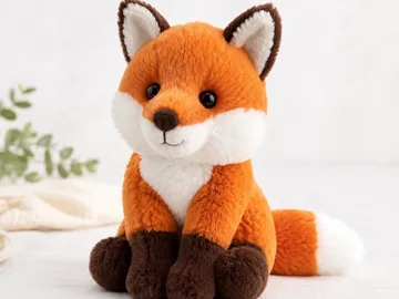 Small fox plush toy