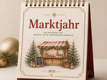 Market year desk calendar