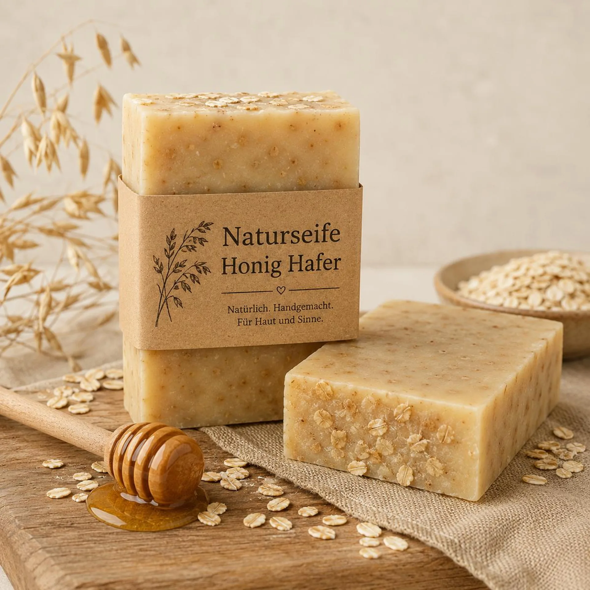 Naturseife Honig Hafer