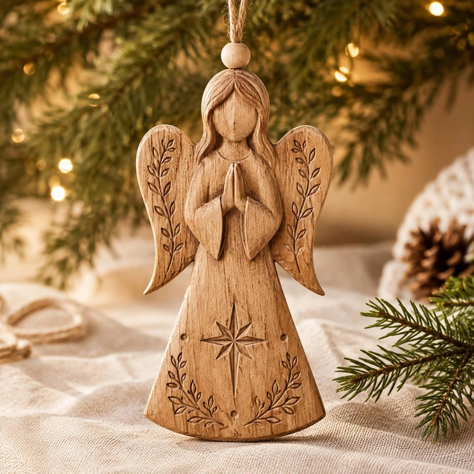 Baumschmuck Holzengel
