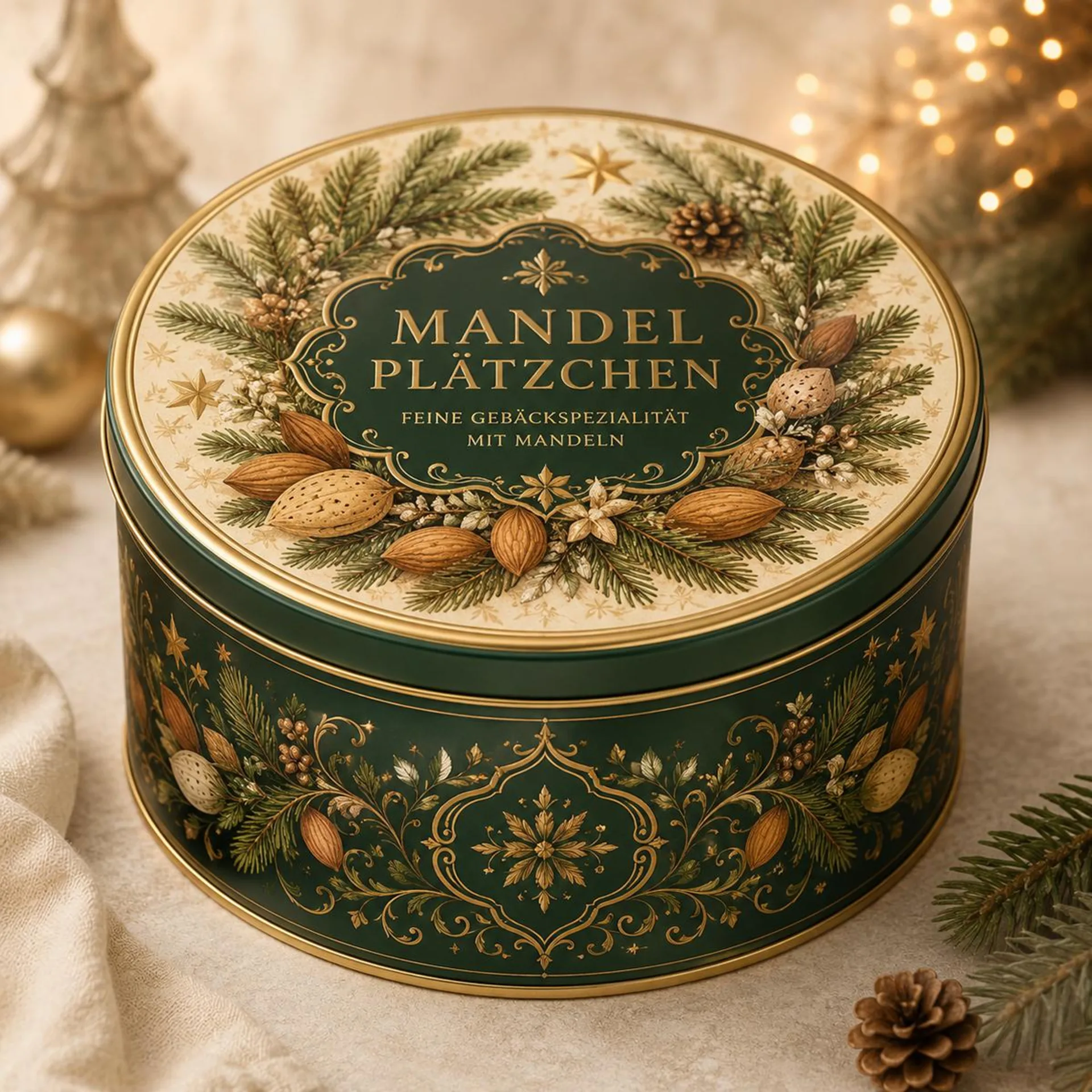 Mandelplätzchen Dose