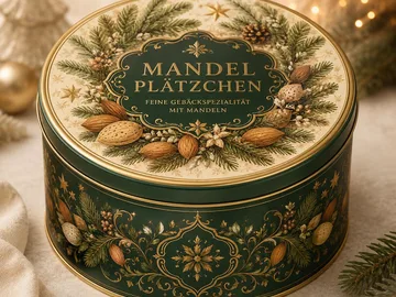 Mandelplätzchen Dose