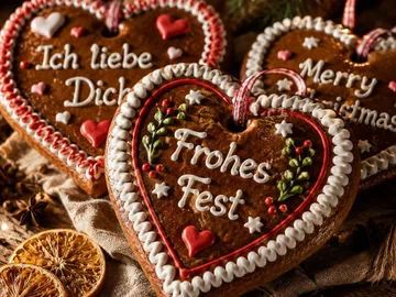 Gingerbread hearts