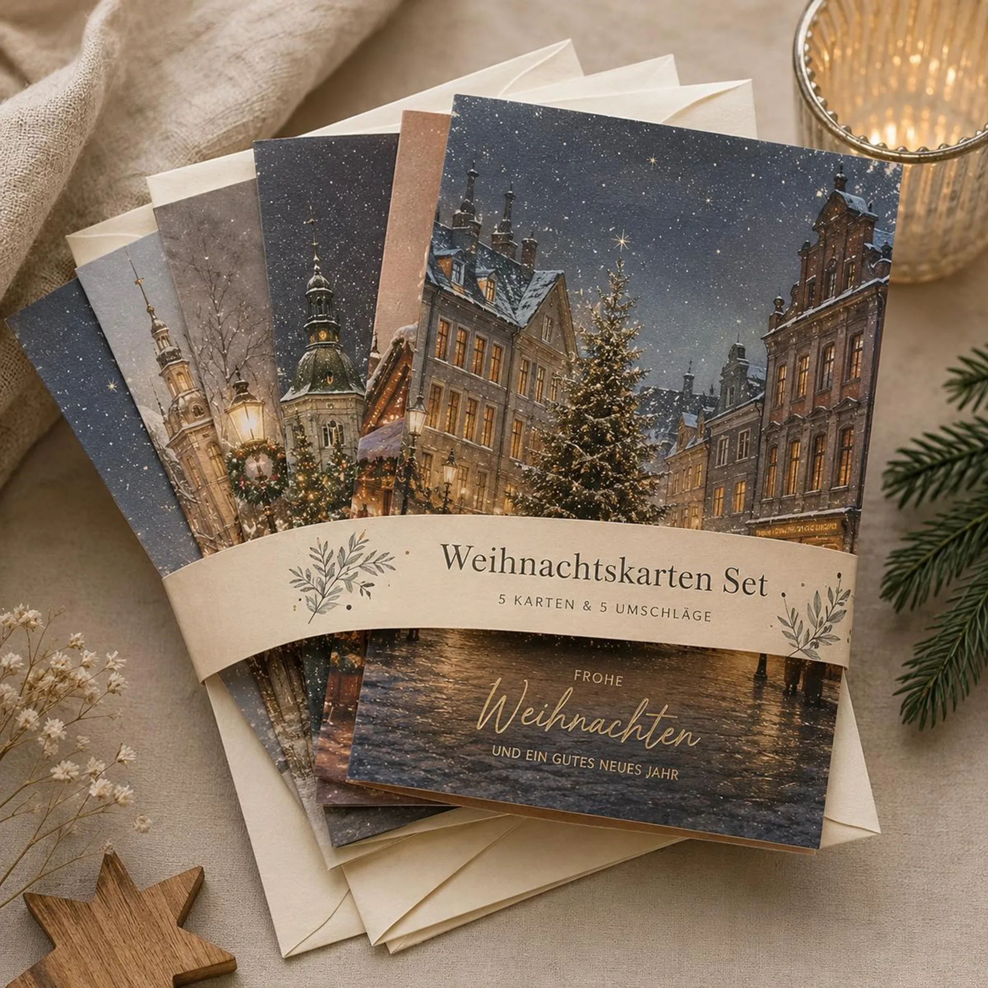 Weihnachtskarten Set