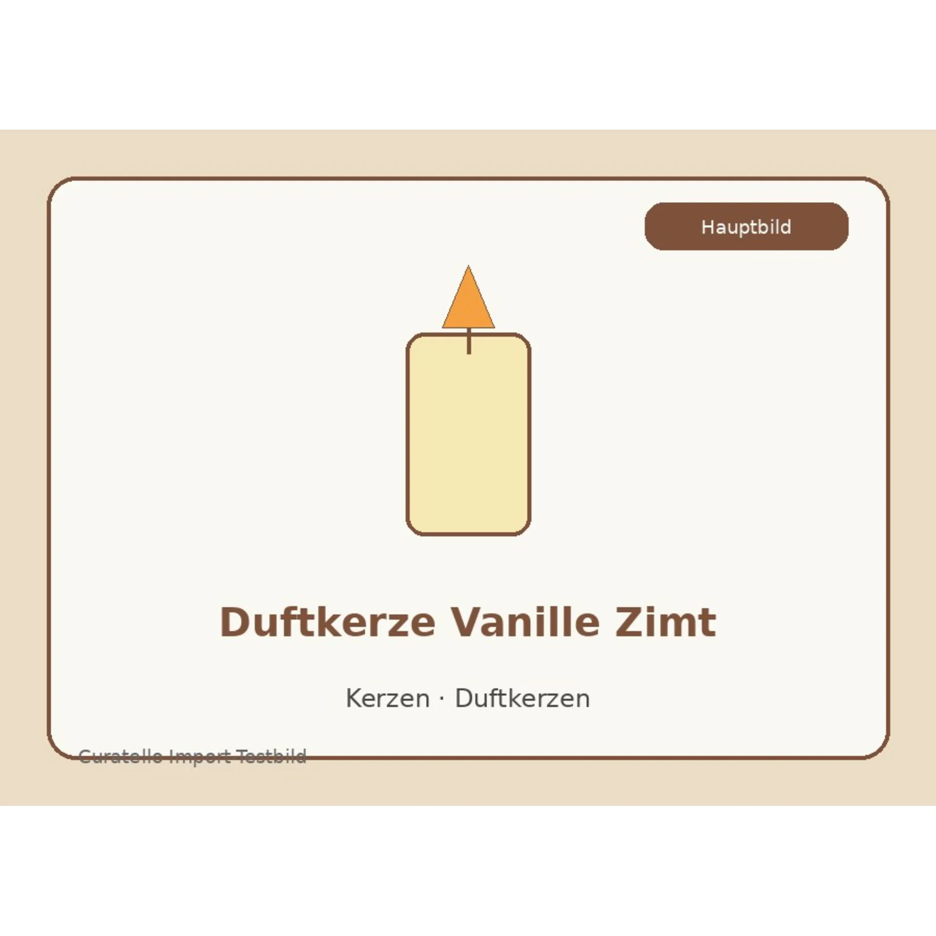 Duftkerze Vanille Zimt