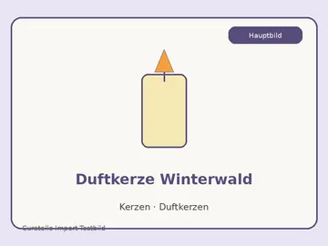 Duftkerze Winterwald