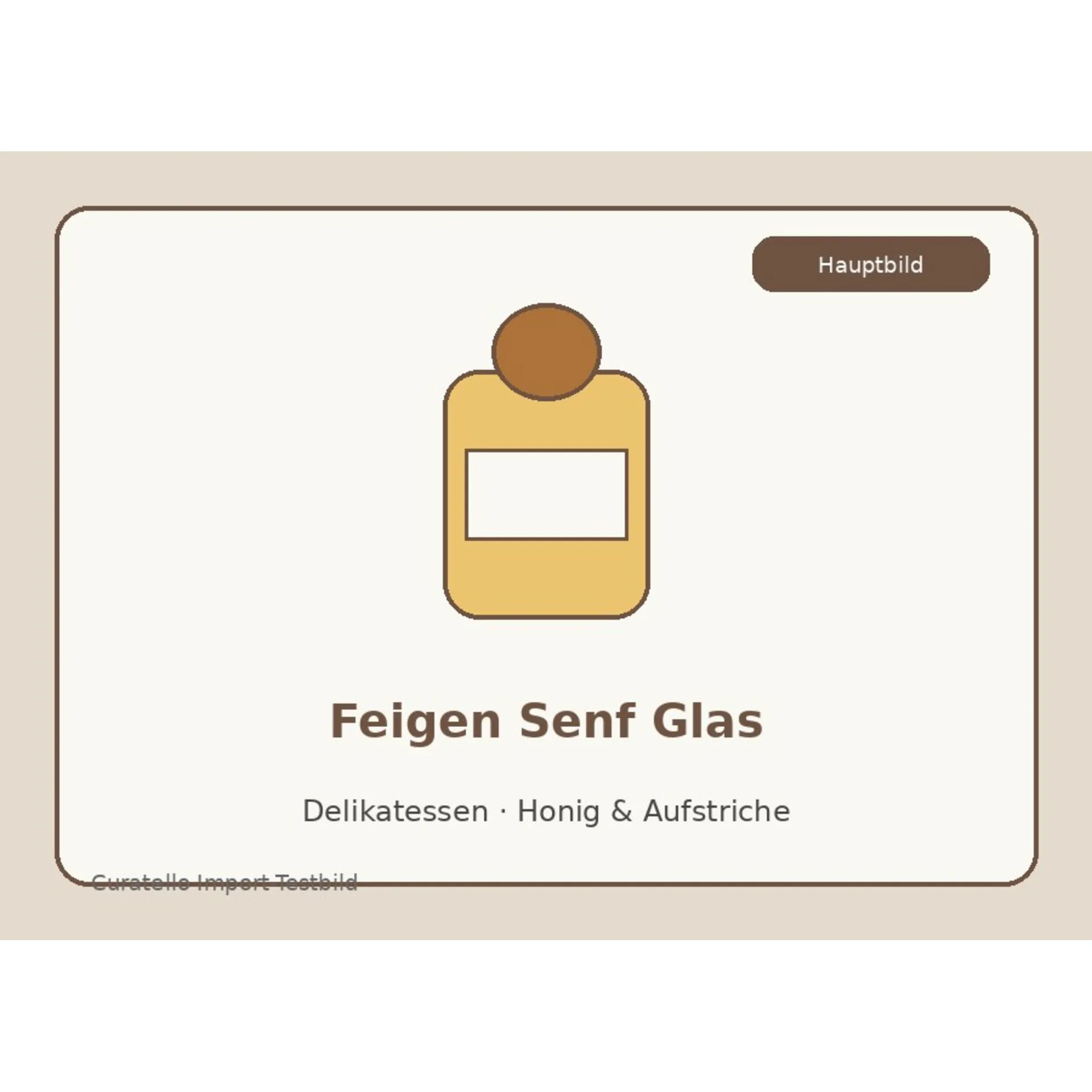 Feigen Senf Glas