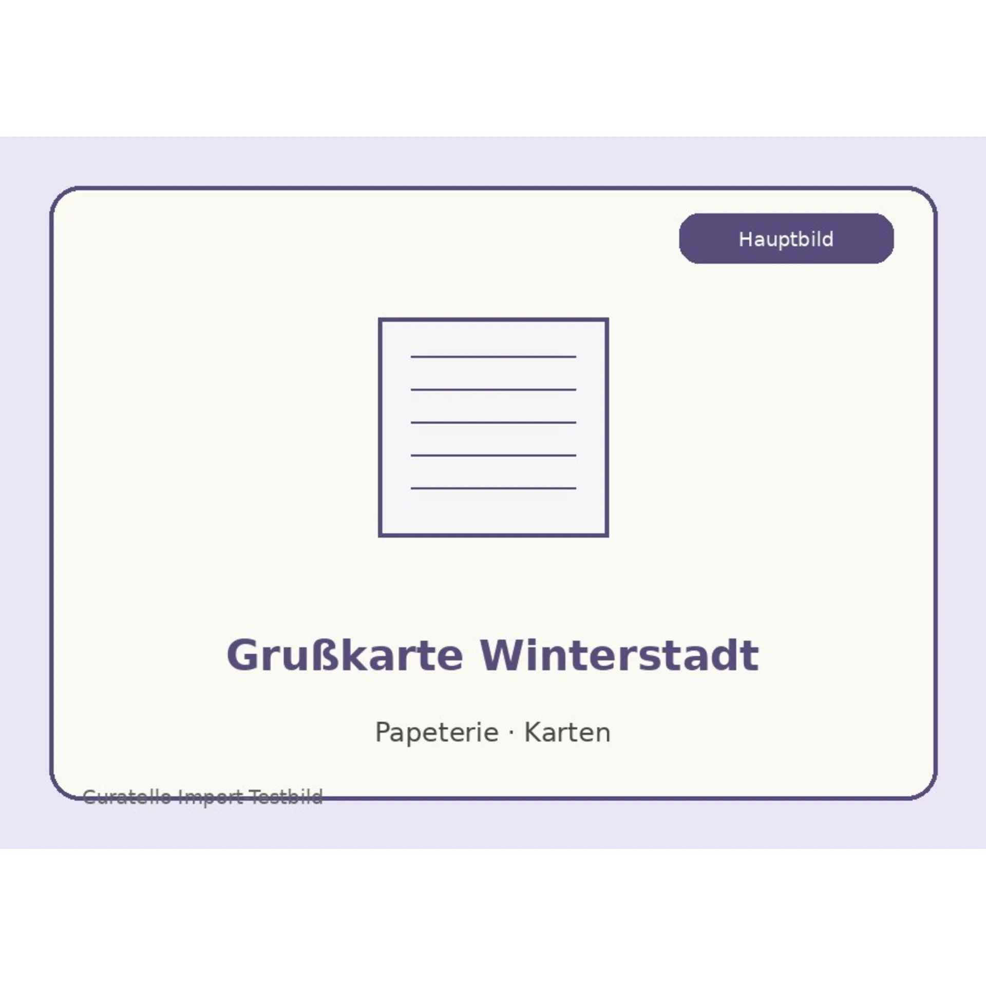Grußkarte Winterstadt