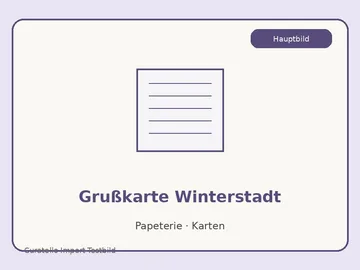 Grußkarte Winterstadt