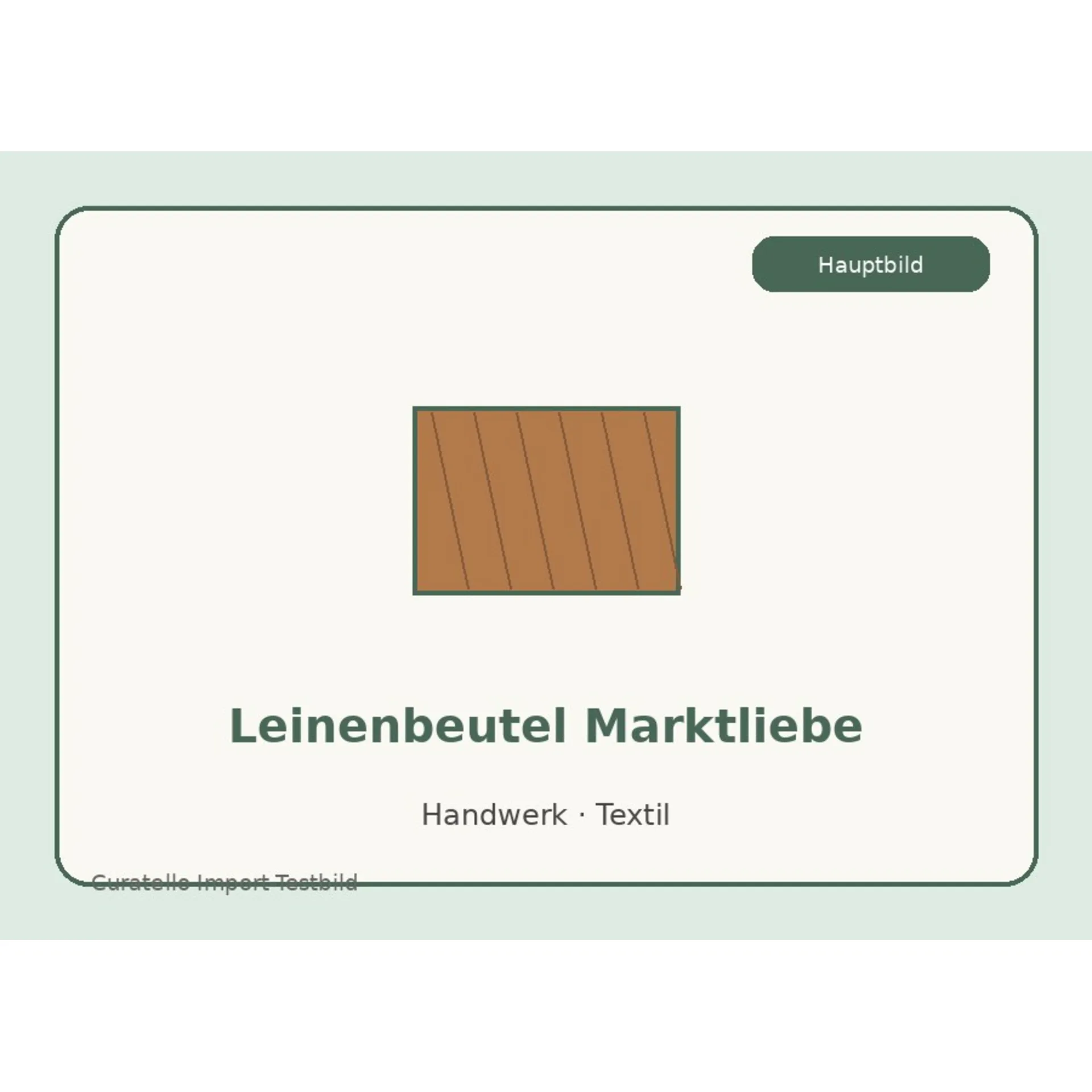 Leinenbeutel Marktliebe