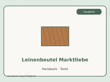 Leinenbeutel Marktliebe