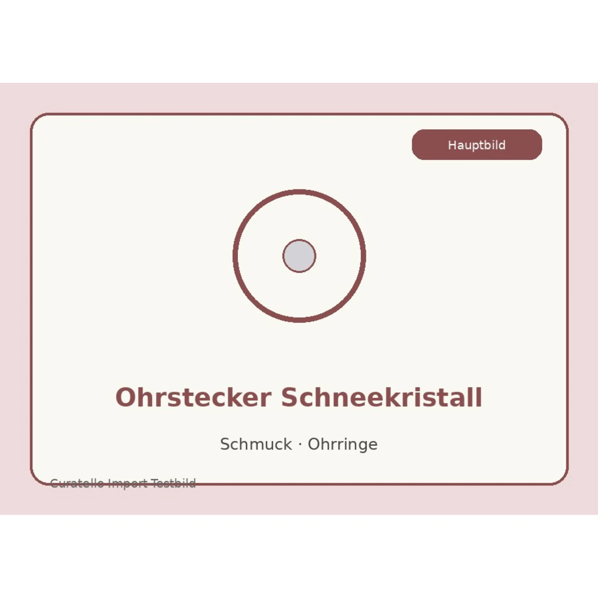 Ohrstecker Schneekristall