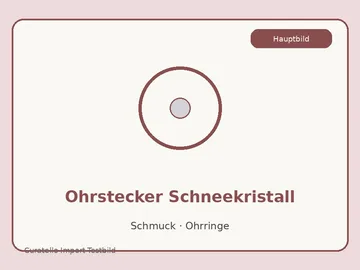Ohrstecker Schneekristall